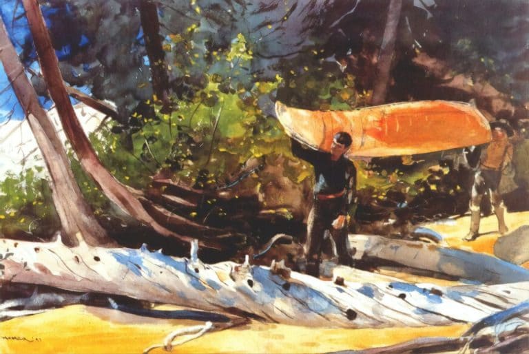 Fin du portage, Winslow Homer (1897)