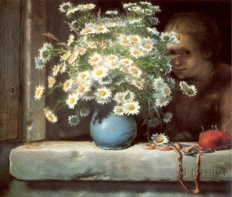 Le bouquet de marguerites, Jean-François Millet (1866)