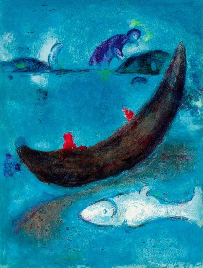 Le dauphin mort et les trois cents écus, Marc Chagall (1961)