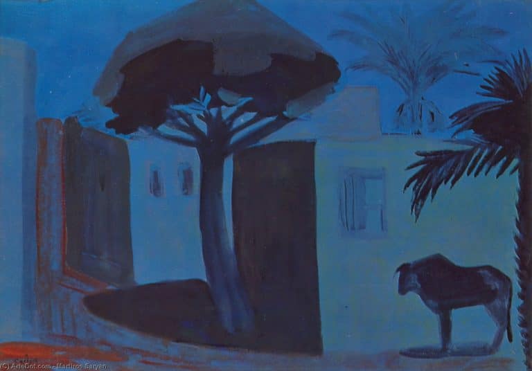Paysage nocturne, Égypte, Martiros Sarian (1911)