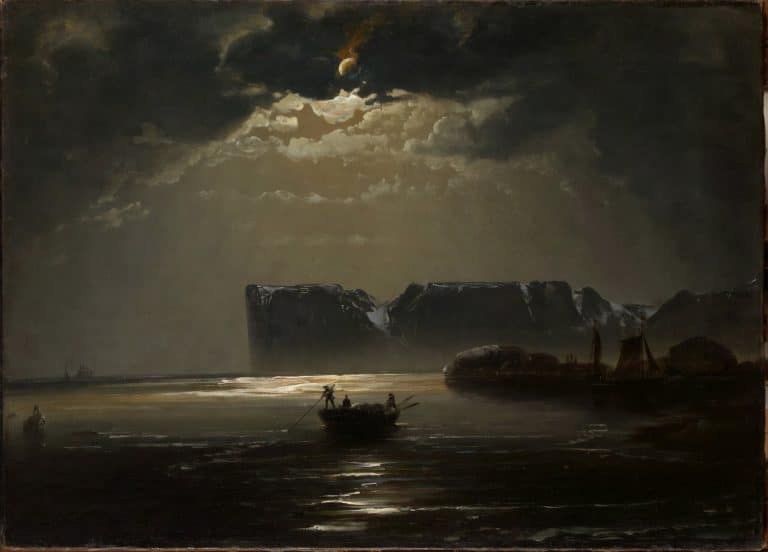 Le cap Nord au clair de lune, Peder Balke (1848)
