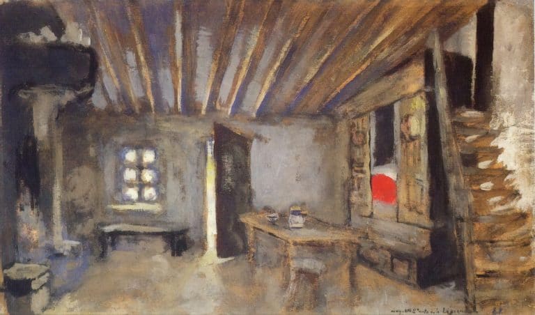 Intérieur, modèle pour La Lépreuve, Édouard Vuillard (1919)
