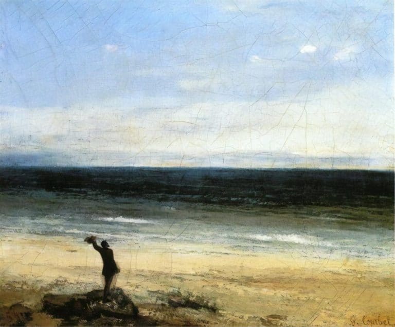 La plage à Palavas, Gustave Courbet (1854)