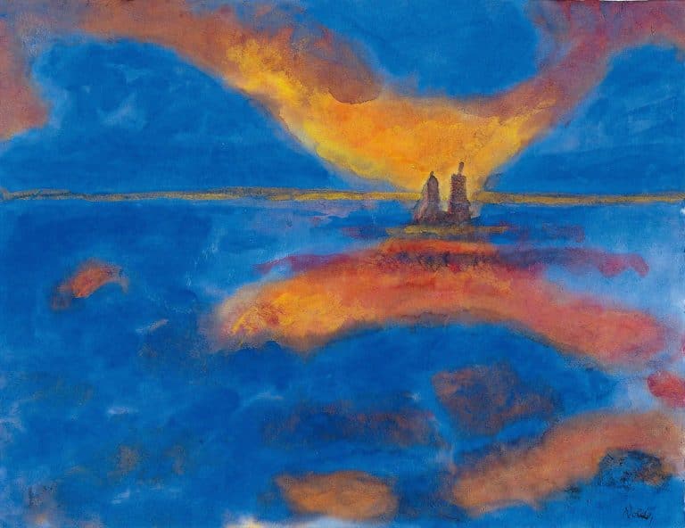 Nuages rouges, Emil Nolde (1951)