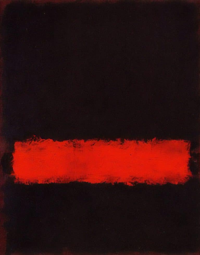 Noir, rouge et noir, Mark Rothko (1968)