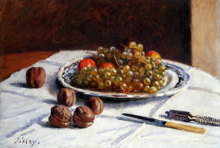 Raisins et noix, Alfred Sisley (1876)