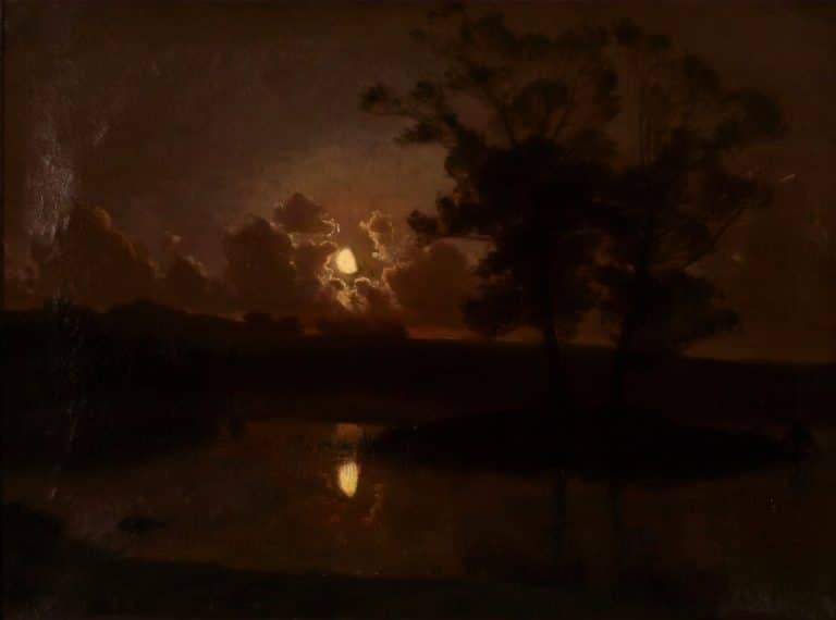Soir d'automne à Hjortekær, August Jerndorff (1888)
