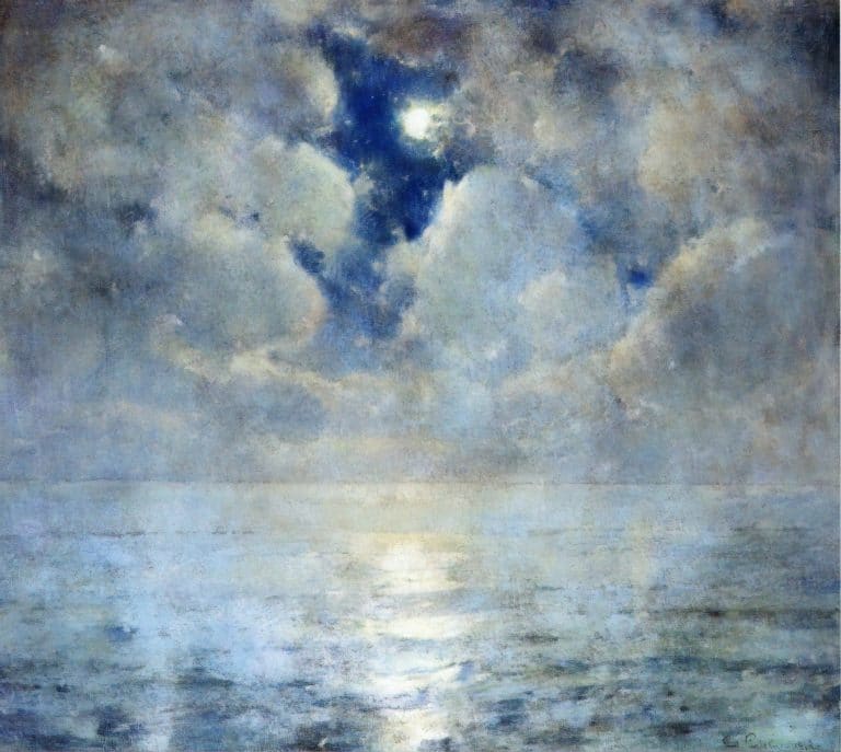 Scène au clair de lune, Emil Carlsen (1913)