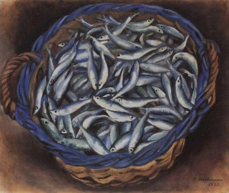 Panier avec sardines, Zinaïda Serebriakova (1930)