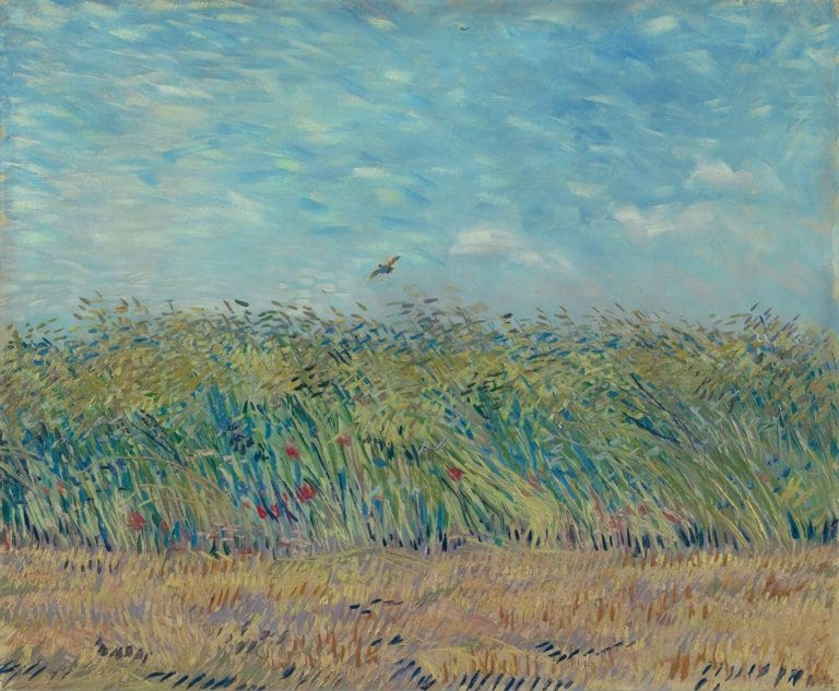 Champ de blé avec perdrix, Vincent van Gogh (1887)