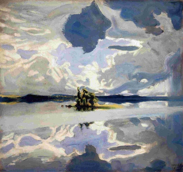 Nuages sur un lac, Akseli Gallen-Kallela (1904)
