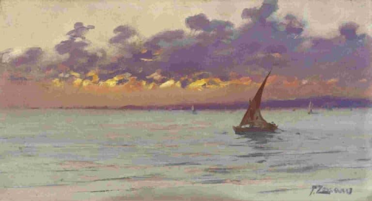 Depuis le front de mer de Patras, Fausto Zonaro (1904)