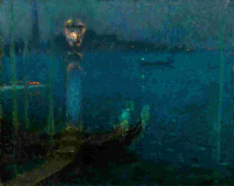 Le bec de gaz, Henri Le Sidaner (1906)