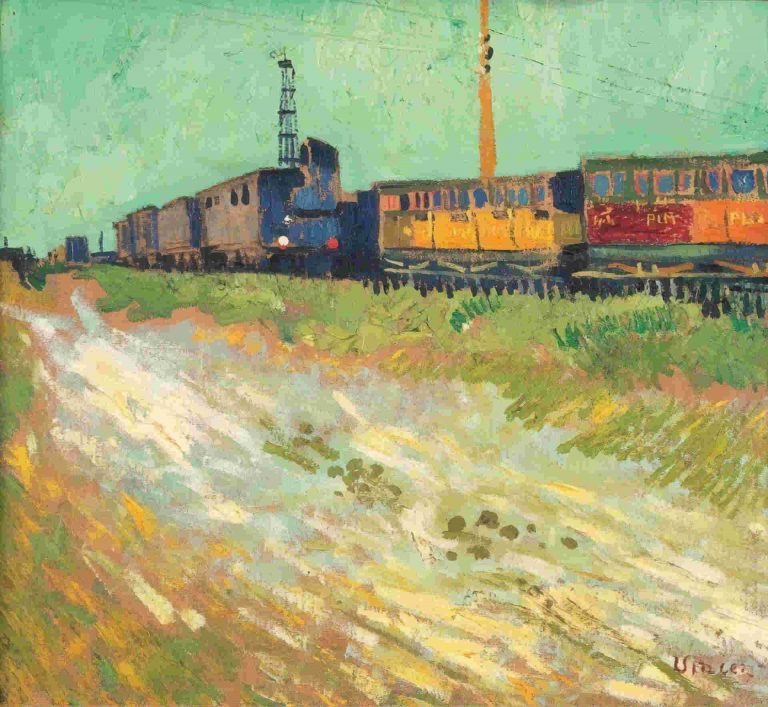 Wagons de chemin de fer, Vincent van Gogh (1888)