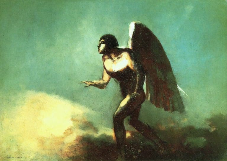 L'homme ailé, Odilon Redon (1880)