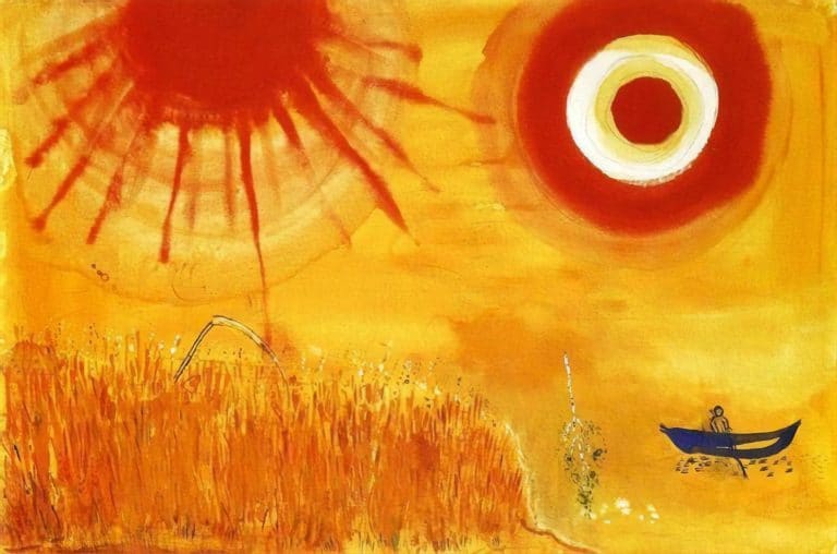 Un champ de blé par un après-midi d'été, Marc Chagall (1942)