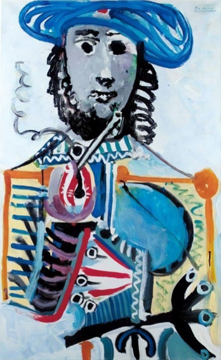 Homme à la pipe, Pablo Picasso (1968)