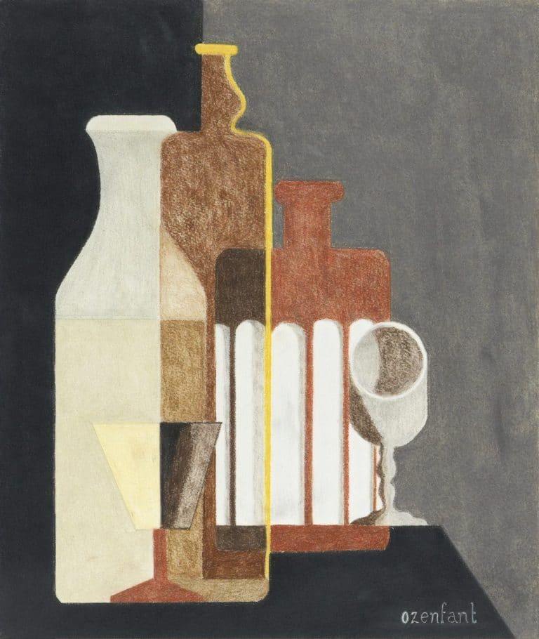 Nature morte, verreries, Amédée Ozenfant (1961)