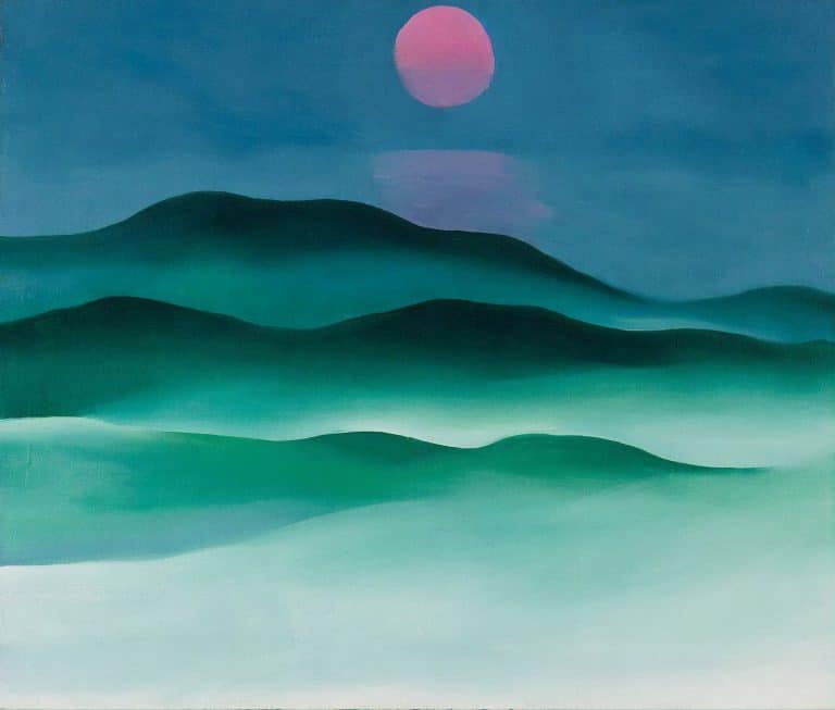Lune rose sur l'eau, Georgia O'Keeffe (1924)