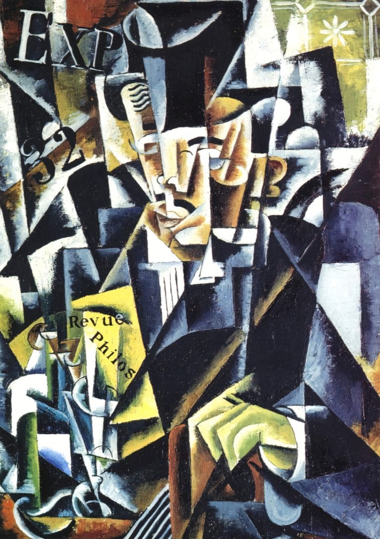 Portrait d'un philosophe, Lioubov Popova (1914)