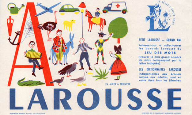 L’alphabet des buvards Larousse – Ch. E. Glachant