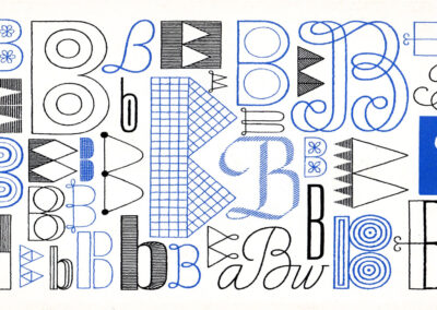 La lettre B — A Handbook of Lettering for Stitchers, Elsie Svennås, 1973