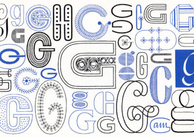 La lettre G — A Handbook of Lettering for Stitchers, Elsie Svennås, 1973