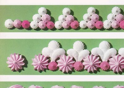 Fleurs à la volée, rangs dégradés